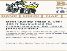 Tablet Screenshot of bestqualitypizza.com